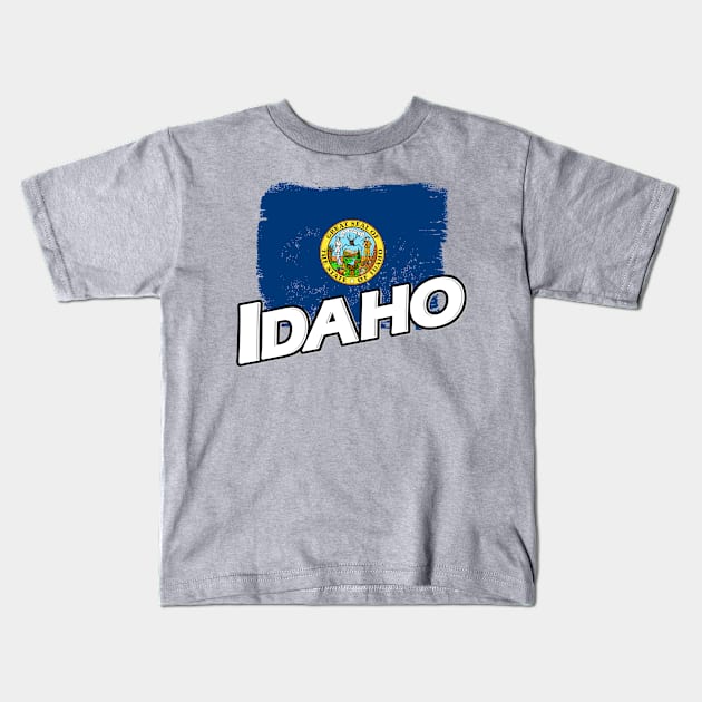 Idaho flag Kids T-Shirt by PVVD